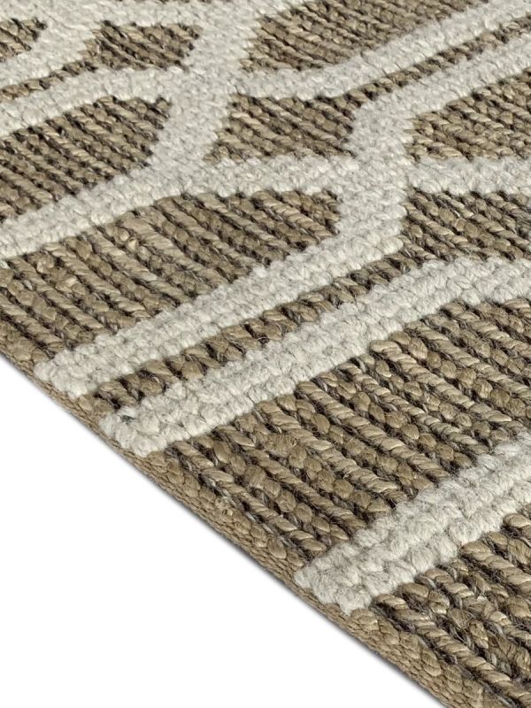 Carpetmantra Beige Jute Carpet 4.0ft X 6.0ft