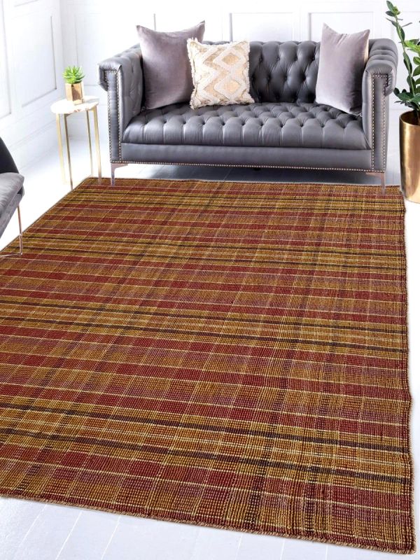 Carpetmantra Multi Jute Carpet 4.6ft X 6.6ft