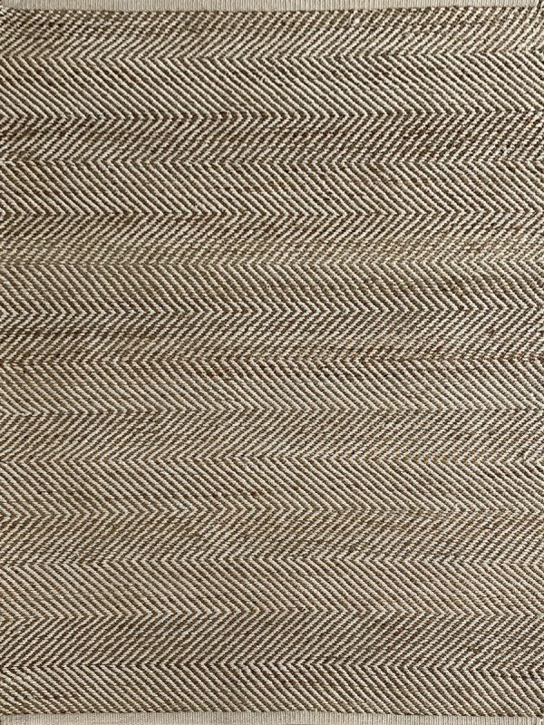 Carpetmantra Beige Jute Carpet 4.6ft X 6.6ft
