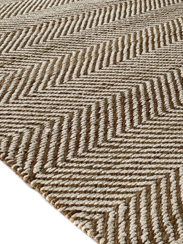 Carpetmantra Beige Jute Carpet 4.6ft X 6.6ft
