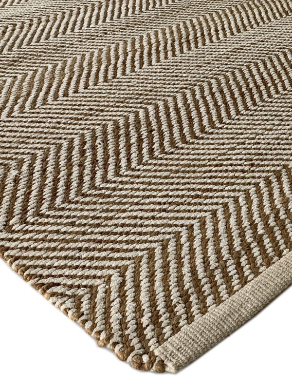 Carpetmantra Beige Jute Carpet 4.6ft X 6.6ft