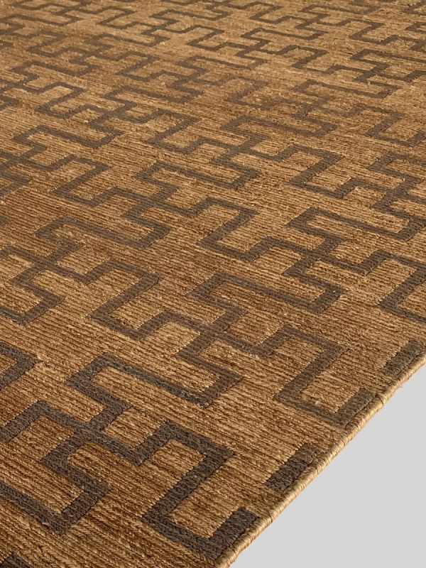 Carpetmantra Beige Modern Jute Carpet 5.7ft X 7.10ft