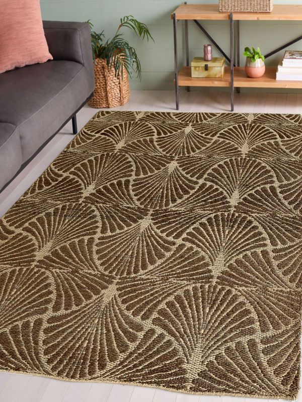 Carpetmantra Chikoo Jute Carpet 4.6ft X 6.6ft