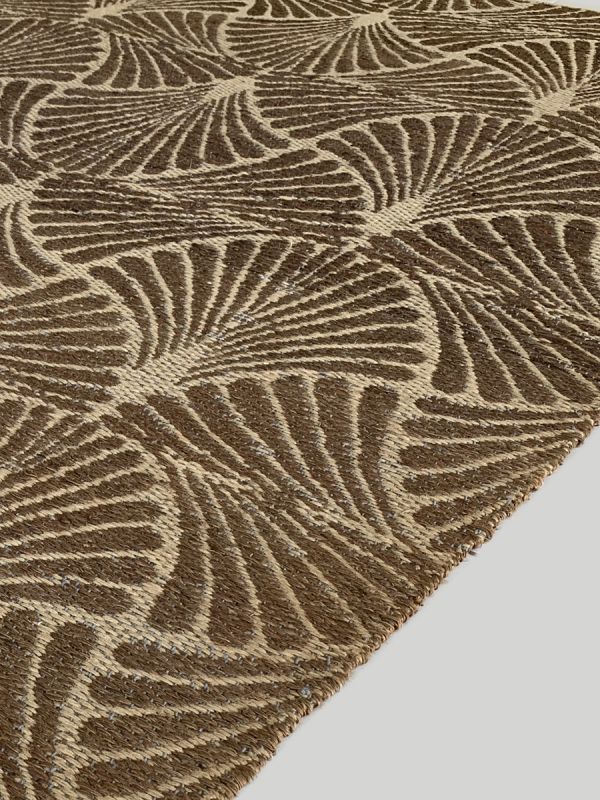 Carpetmantra Chikoo Jute Carpet 4.6ft X 6.6ft