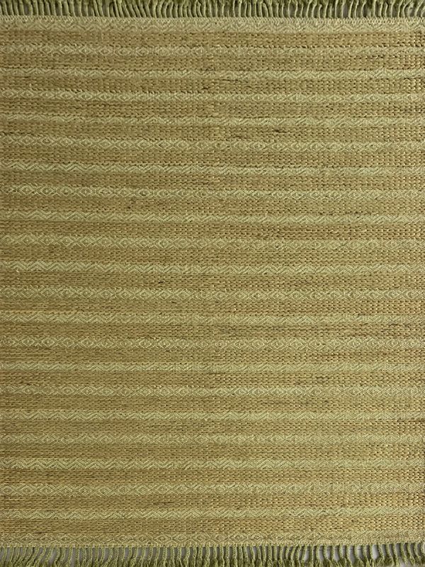 Carpetmantra Green Jute Carpet 5.0ft X 7.5ft