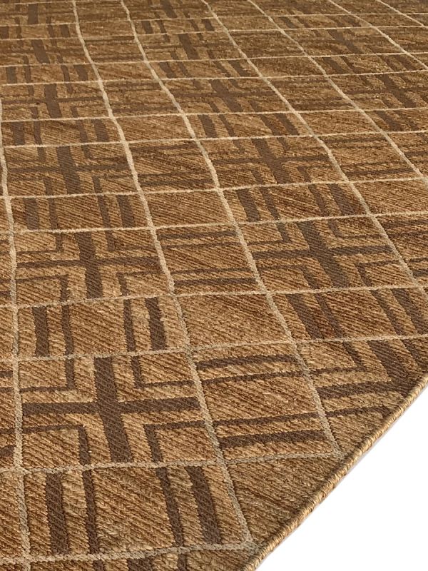 Carpetmantra Gold Jute Carpet 5.10ft X 7.10ft