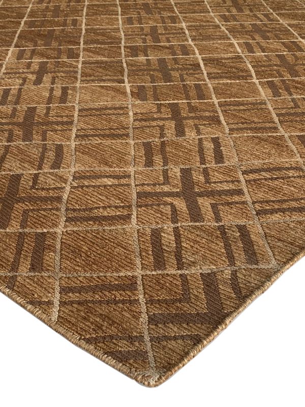 Carpetmantra Gold Jute Carpet 5.10ft X 7.10ft