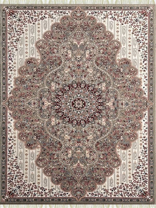 Carpetmantra Irani Md Brown Floral Carpet 3.3ft X 5.0ft