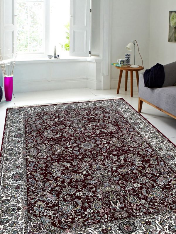 Carpetmantra Irani Red Floral Carpet 