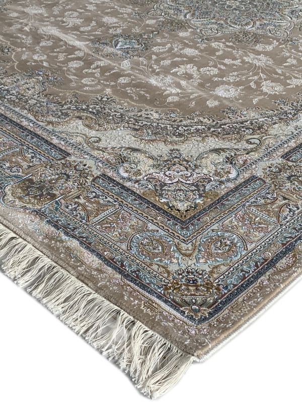 Carpetmantra Beige Color Floral Design High Quality Irani Carpet