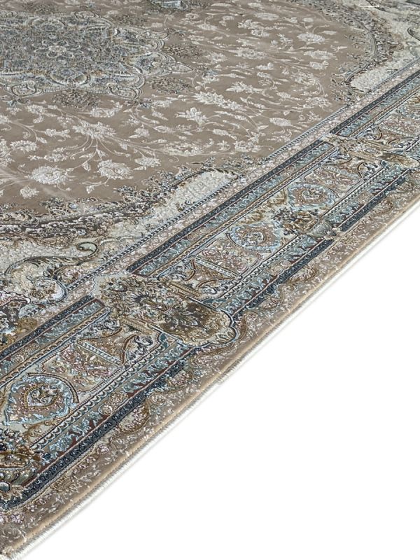 Carpetmantra Beige Color Floral Design High Quality Irani Carpet