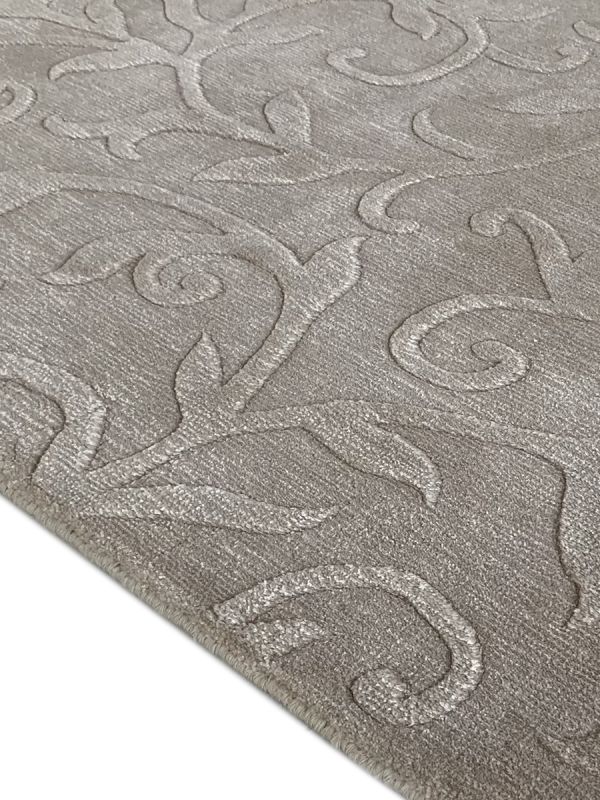 Carpetmantra Beige wool Viscose Carpet 5.7 x 7.10