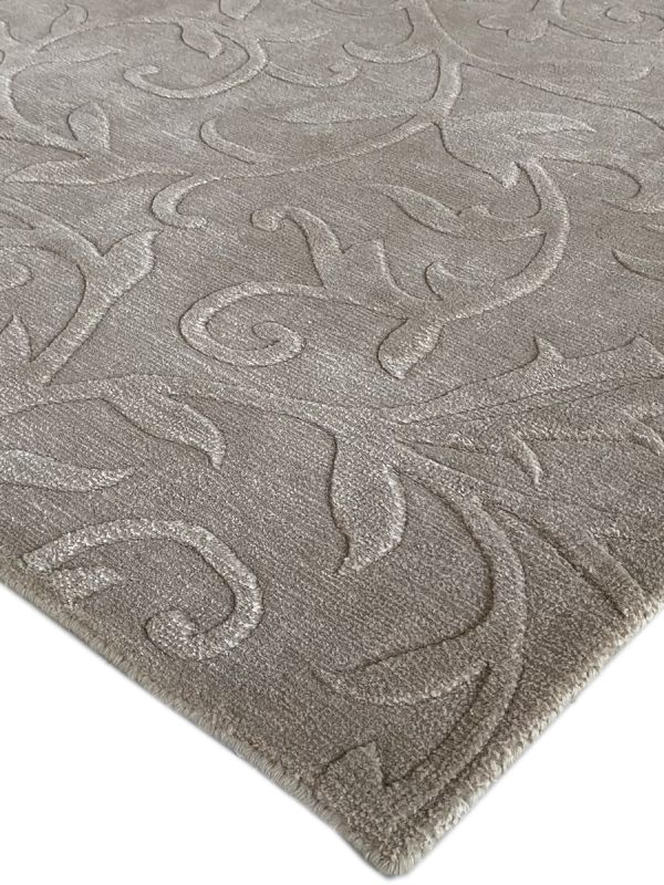 Carpetmantra Beige wool Viscose Carpet 5.7 x 7.10