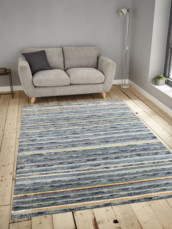 Carpetmantra Plain Multi Carpet 4.6ft X 6.6ft  30077