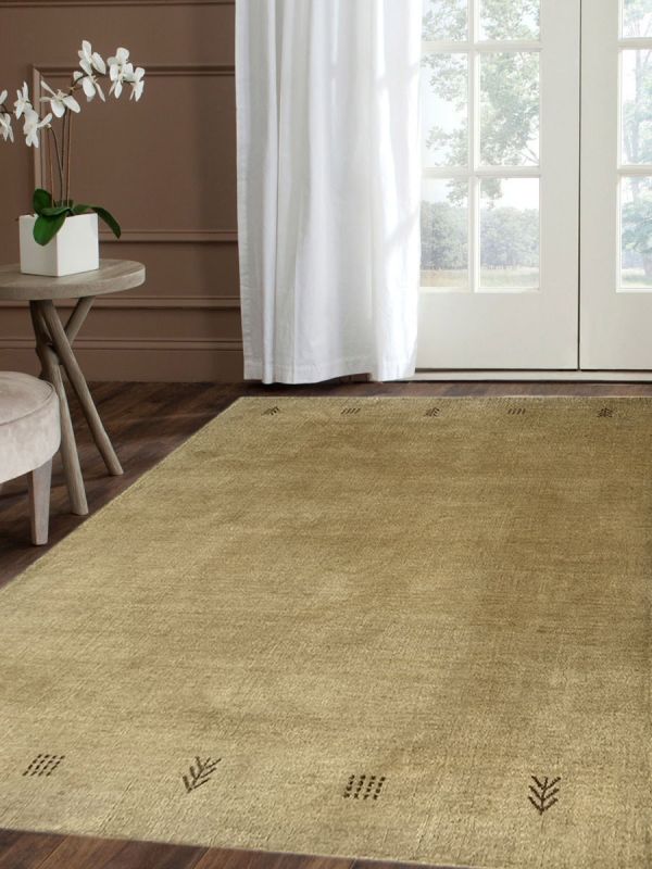 Carpetmantra Gold Plain Carpet 4ft X 6ft 