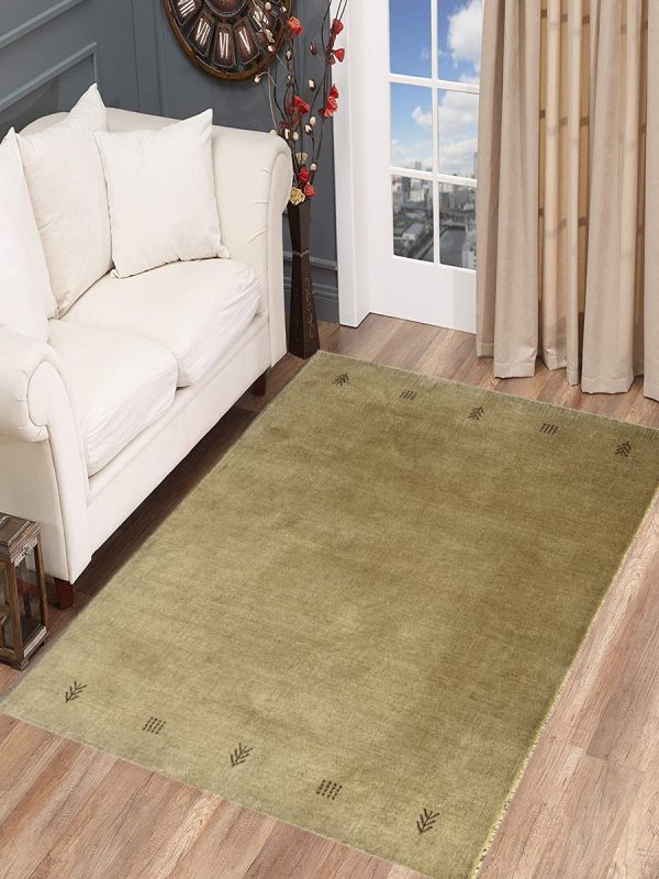 Carpetmantra Gold Plain Carpet 4ft X 6ft 