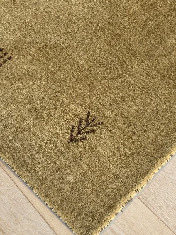 Carpetmantra Gold Plain Carpet 4ft X 6ft 