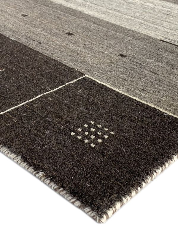 Carpetmantra Grey Brown Plain Carpet 4.10ft X 5.6ft
