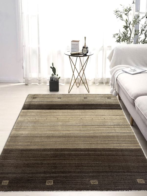 Carpetmantra Grey Beige Brown Plain Carpet 4.0ft X 6.0ft