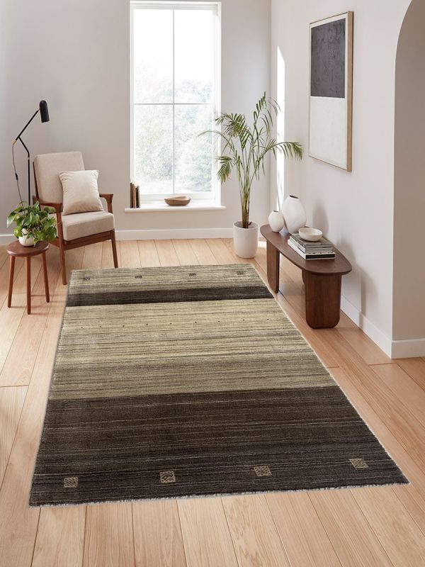 Carpetmantra Grey Beige Brown Plain Carpet 4.0ft X 6.0ft