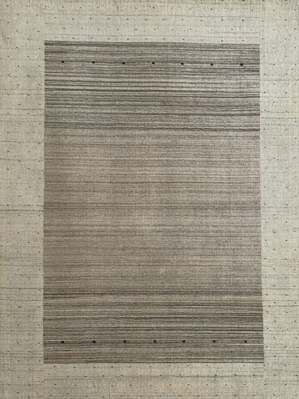 Carpetmantra Grey Beige Plain Carpet 4.9ft X 6.6ft 