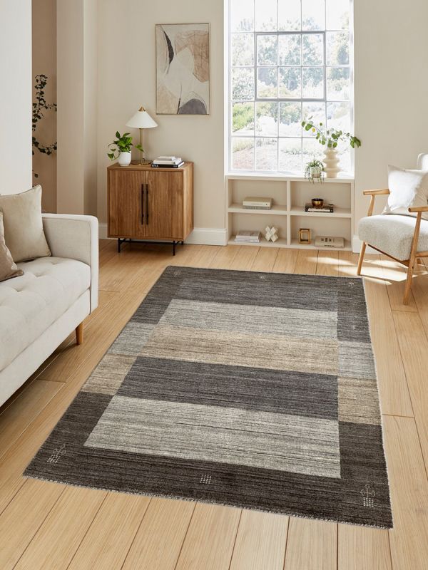 Carpetmantra Beige Brown Plain Carpet 4.10ft X 6.4ft