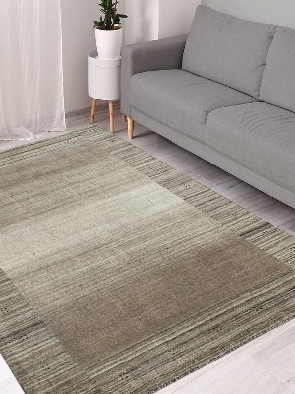 Carpetmantra Beige Plain Carpet 4.10ft X 6.6ft  