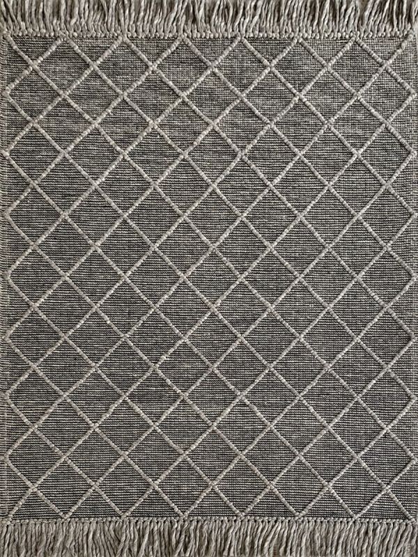 Carpetmantra Hand Woven Grey Carpet 5.0ft X 7.0ft