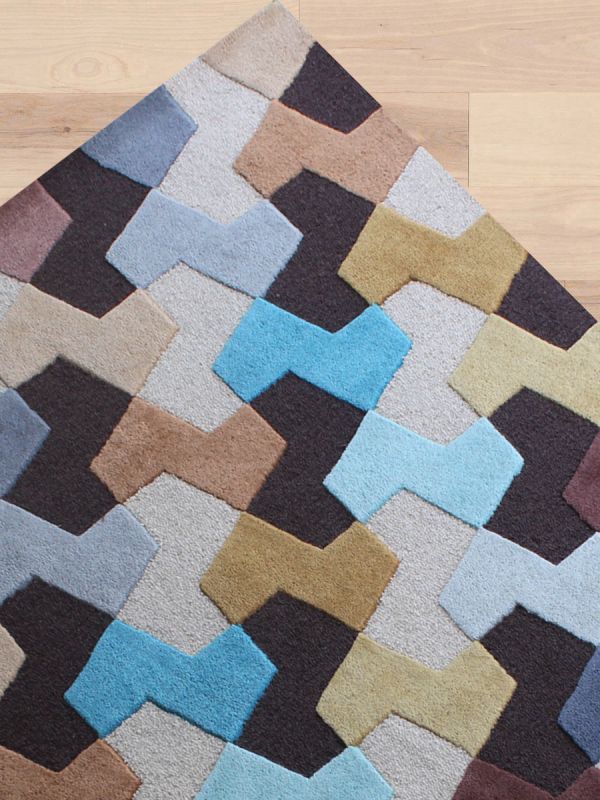 Carpet Mantra Multi Modern Carpet 4.6ft x 6.6ft