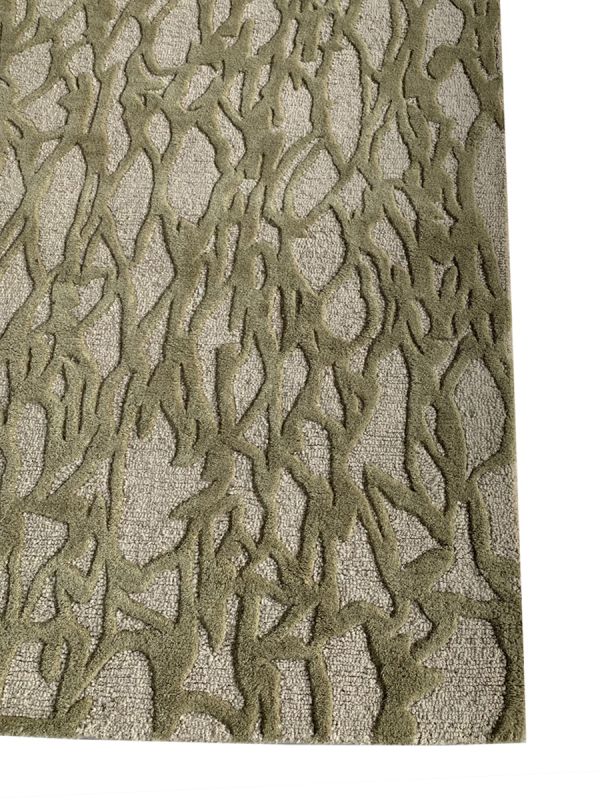 Carpet Mantra Green Modern Carpet 8.6ft X 11.6ft 