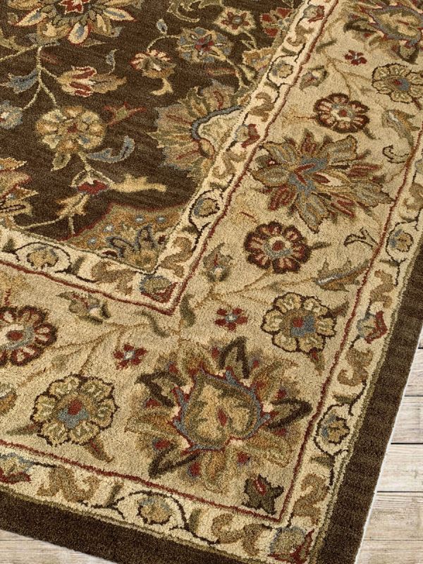 Carpet Mantra chocolate Floral Carpet 7.8ft X 9.8ft 