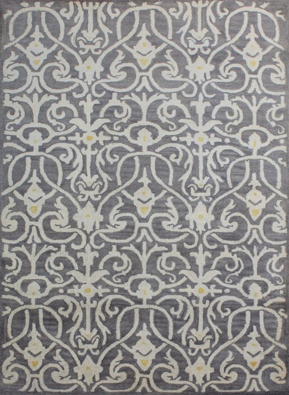 Carpetmantra Grey Modern Carpet 5ft X 7.5ft