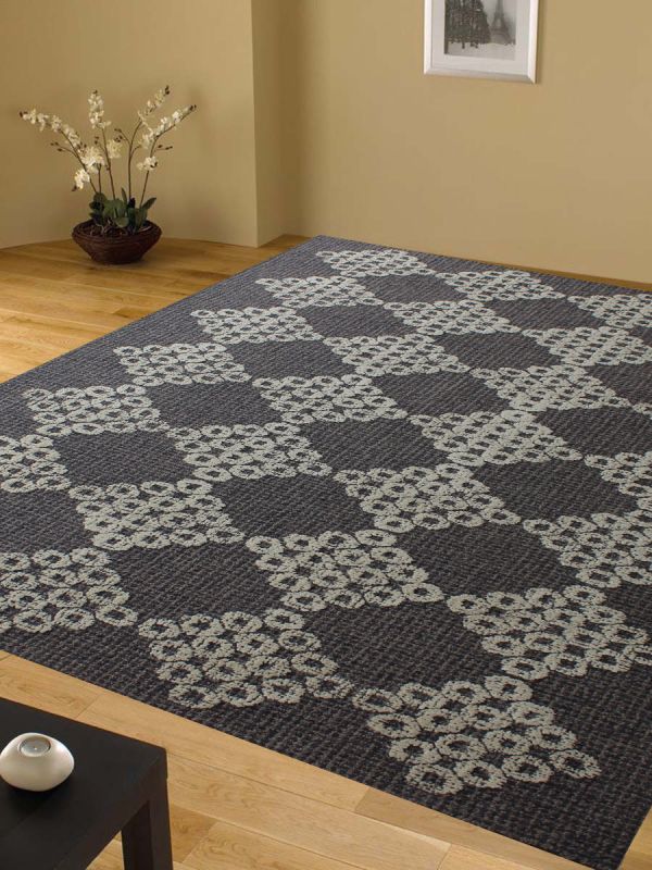 Carpetmantra Charcoal Modern Carpet 5.0ft X 8.0ft