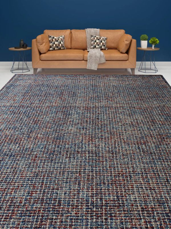 Carpetmantra Blue Modern Carpet 5.0ft X 8.0ft