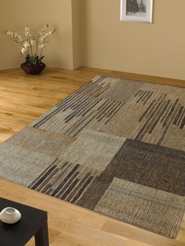 Carpetmantra Beige Modern Carpet 5ft x 8ft 