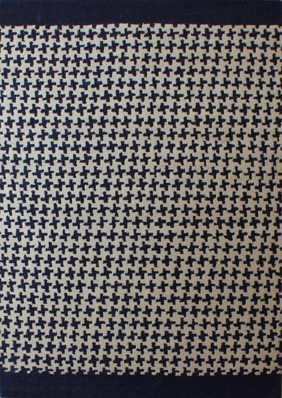 Carpetmantra Dk. Blue Modern Carpet 5ft x 8ft 