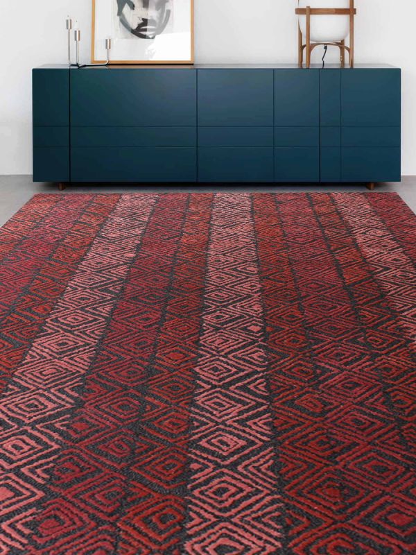Carpetmantra Rust Modern Carpet 5ft x 8ft 