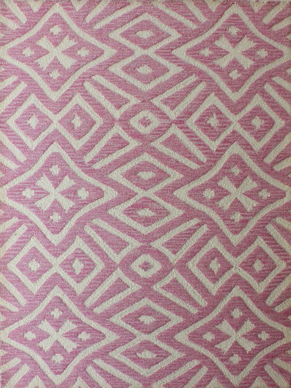 Carpetmantra Pink Modern Carpet 5ft x 8ft 