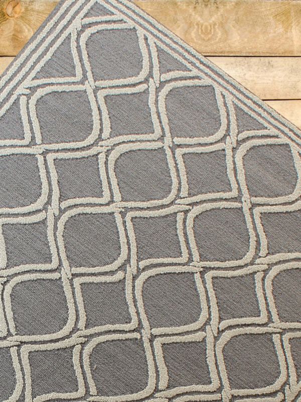 Carpetmantra Grey Modern Carpet 5ft x 8ft 