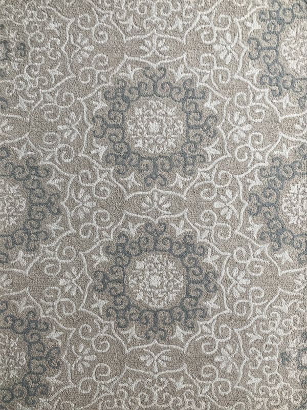 Carpetmantra Beige Floral Carpet  5ft x 7ft 