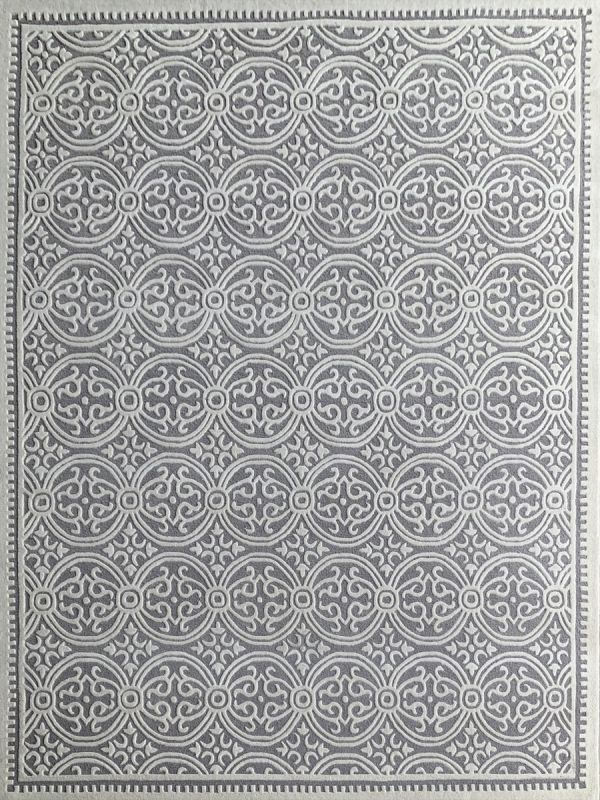 Carpetmantra Grey Modern Carpet  8ft X 10ft