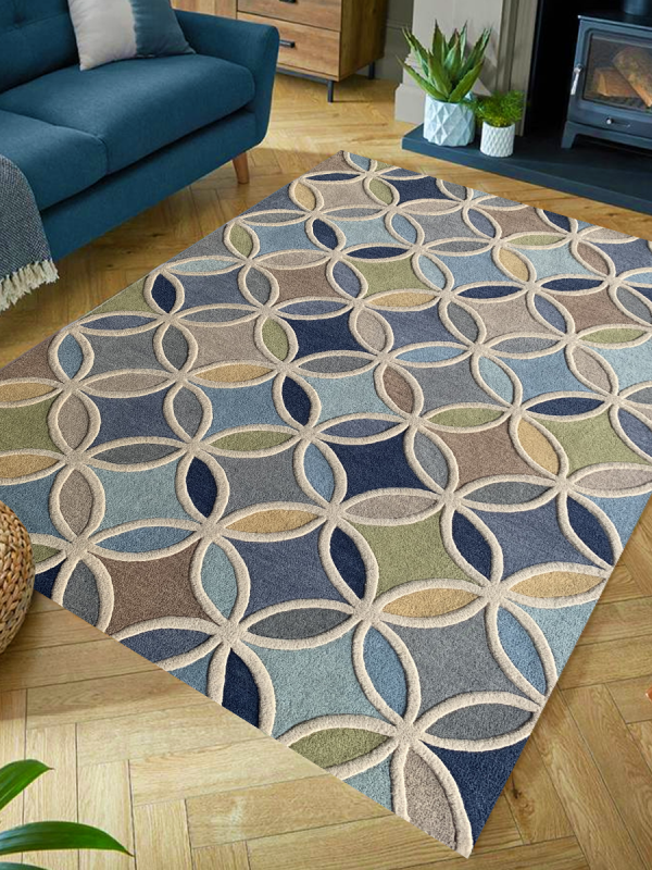 Carpetmantra Multi Modern Carpet  4.6ft x 6.6ft 