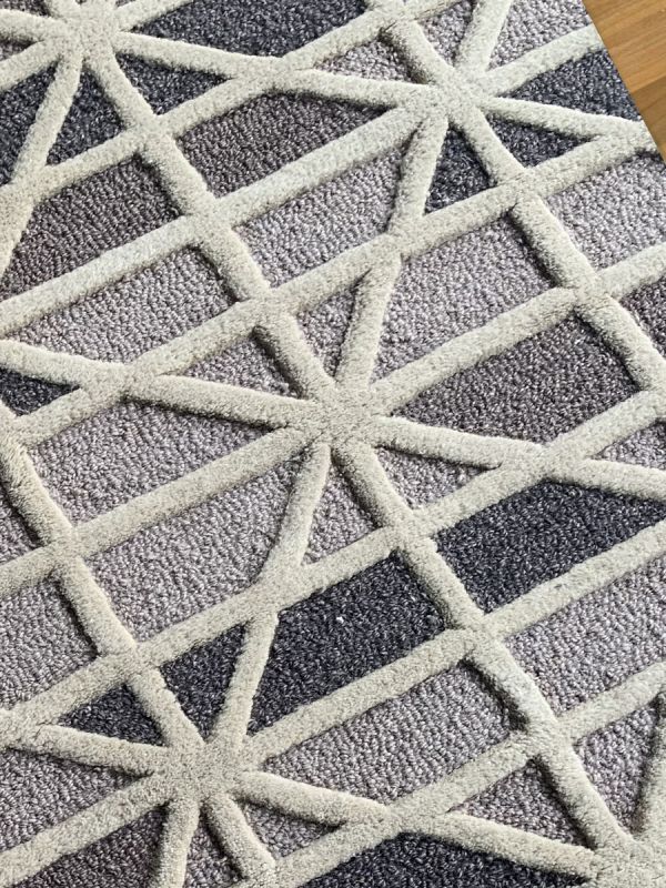 Carpetmantra Beige Modern Carpet 4.6ft X 6.6ft