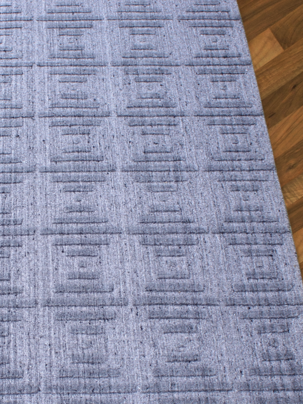 Carpetmantra Grey Modern Carpet 5.7ft X 7.7ft