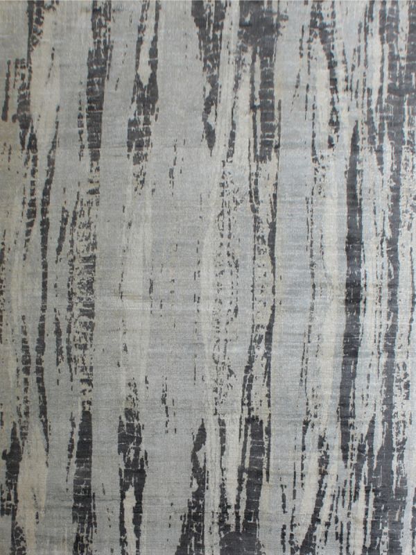 Carpetmantra Grey viscose carpet  5.3ft x 7.7ft  