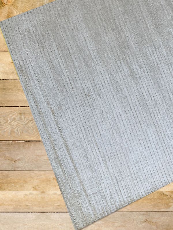 Carpetmantra Creme Plain carpet 4.10ft X 6.6ft