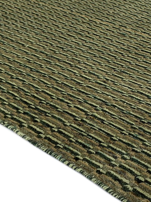 Carpetmantra Plain Green Carpet 4.6ft X 6.6ft
