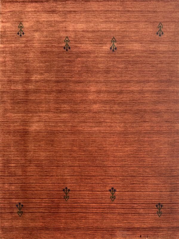 Carpetmantra Rust Plain Carpet 4.6ft x 6.6ft