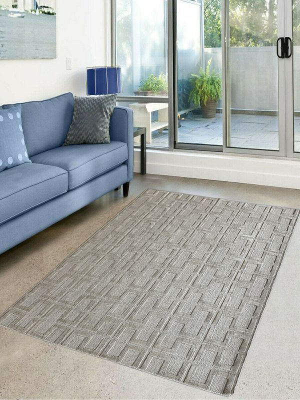 Carpetmantra Beige Plain Carpet 5.7ft X 7.6ft