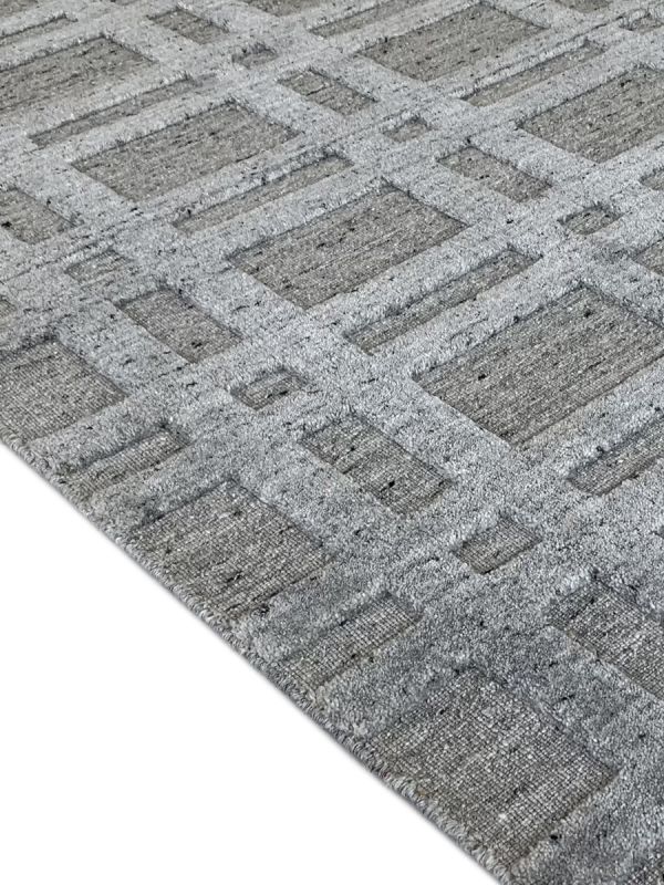 Carpetmantra Grey Plain Carpet 5.7ft x 8.0ft